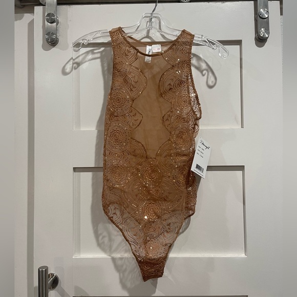 Sheer mocha body suit - Picture 2 of 4